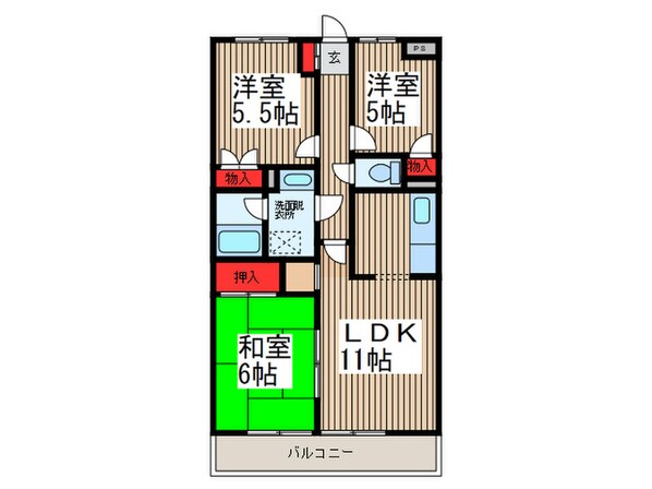 緑の森ＨＯＵＳＥの物件間取画像